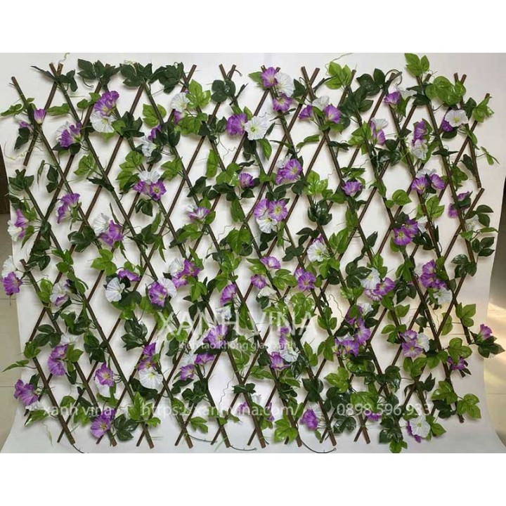 Hàng rào hoa lá giả 